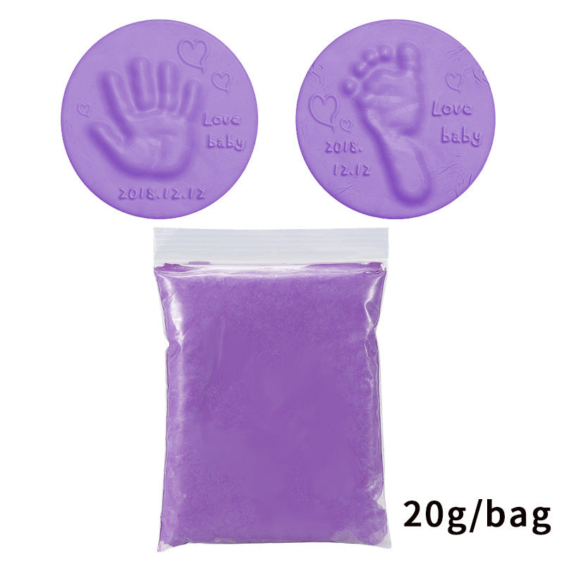 Soft baby handprint & footprint clay kit – safe, non-toxic keepsake