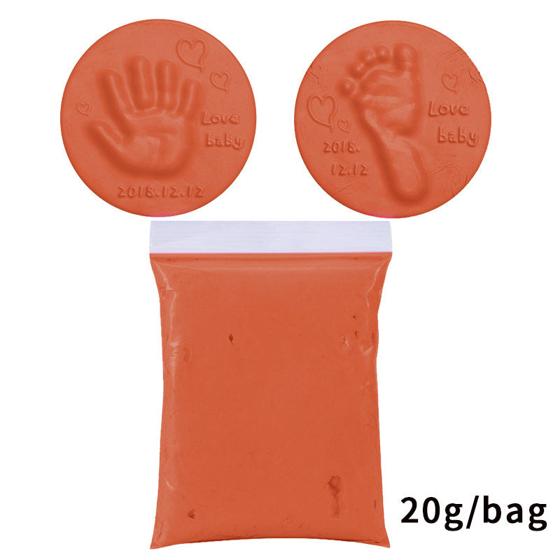 Soft baby handprint & footprint clay kit – safe, non-toxic keepsake