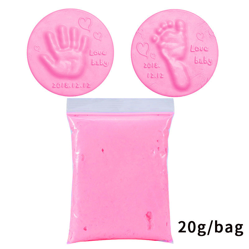 Soft baby handprint & footprint clay kit – safe, non-toxic keepsake