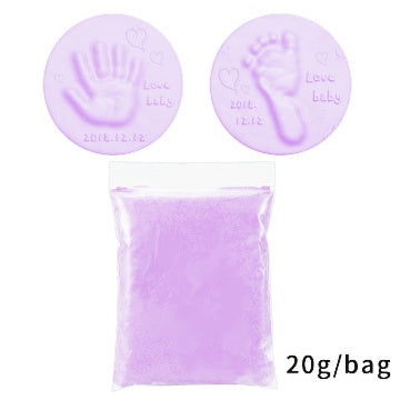 Soft baby handprint & footprint clay kit – safe, non-toxic keepsake