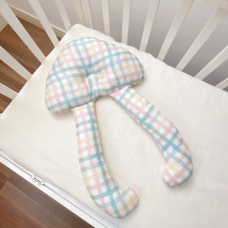 BleuRibbon Baby Soothing Pillow Set – Soft cotton anti-tilt baby pillow with Dupont fiber, 23.6 in x 15.7 in.