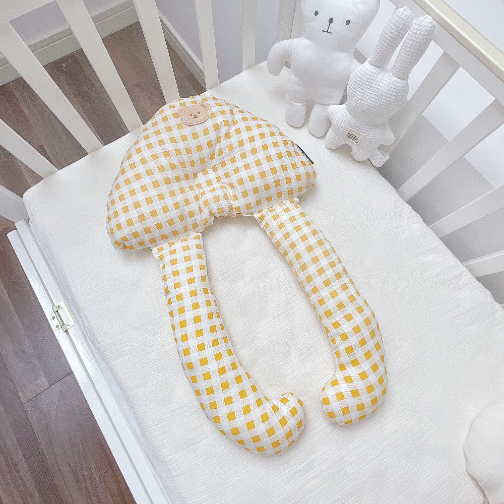 BleuRibbon Baby Soothing Pillow Set – Soft cotton anti-tilt baby pillow with Dupont fiber, 23.6 in x 15.7 in.