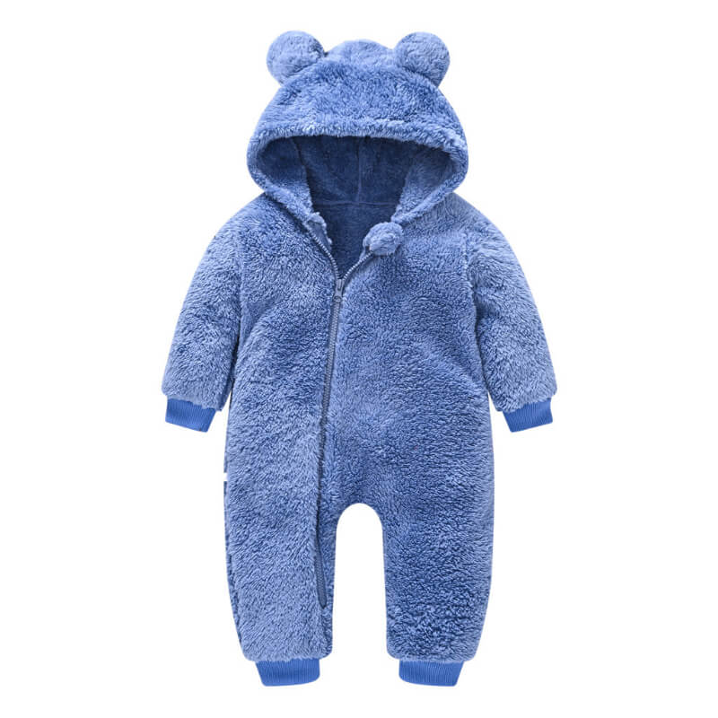 Cozy baby wool sweater jumpsuit in soft cotton for warmth & style