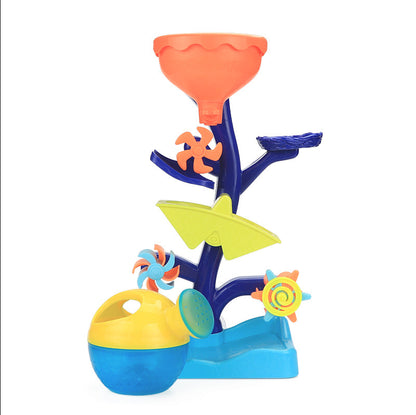 BleuRibbon Baby Bath Toy Duck Waterwheel, interactive and non-toxic toy for educational water play.