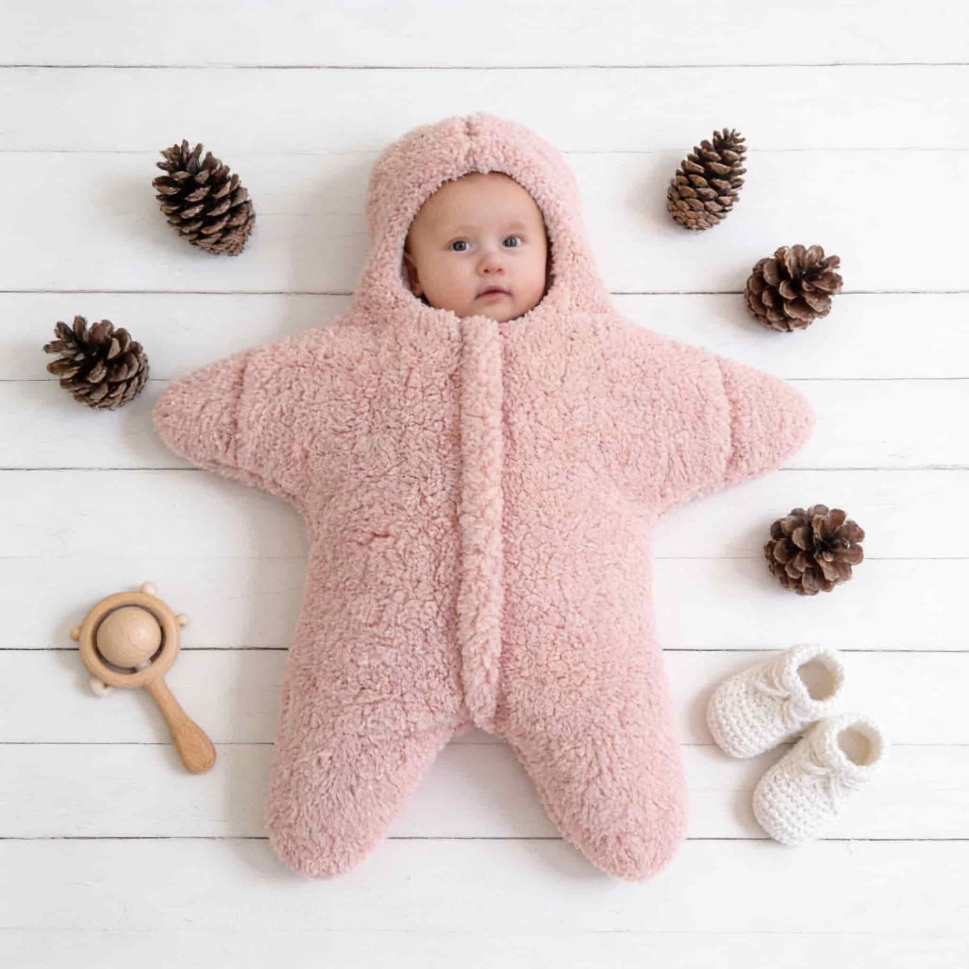 BleuRibbon Baby - Starfish Baby Sleep Sack & Swaddle