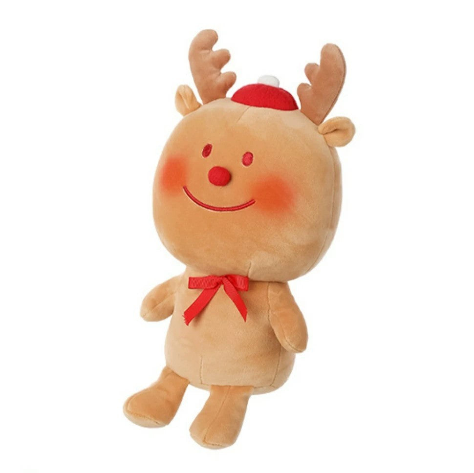 BleuRibbon Baby Christmas Gingerbread Man and Tree Plush Toy for festive holiday fun, soft plush fabric.