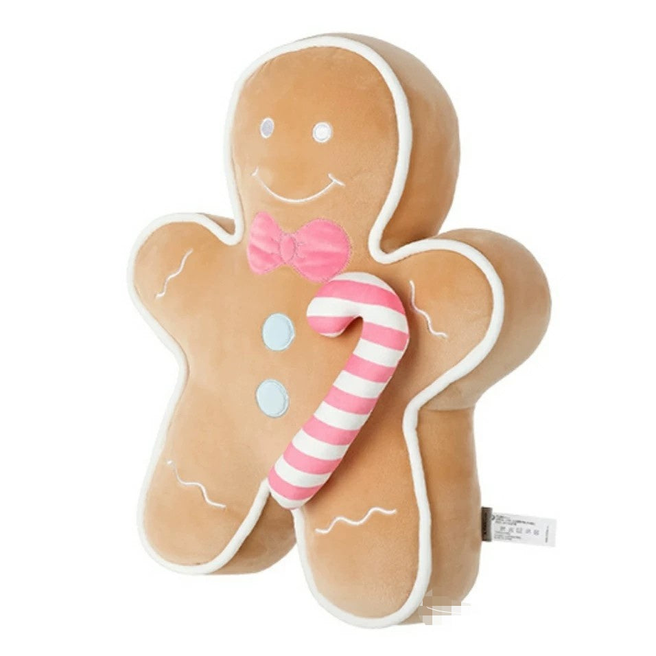 BleuRibbon Baby Christmas Gingerbread Man and Tree Plush Toy for festive holiday fun, soft plush fabric.