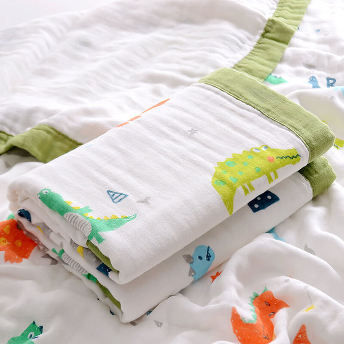 Soft and absorbent cotton baby bath towel for newborns