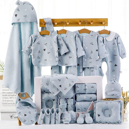 BleuRibbon Baby Cotton Winter Newborn Gift Box, soft and durable essentials, perfect for baby showers and year-round use.