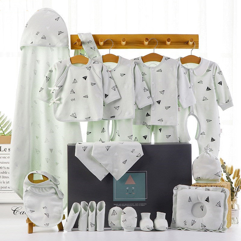 BleuRibbon Baby Cotton Winter Newborn Gift Box, soft and durable essentials, perfect for baby showers and year-round use.