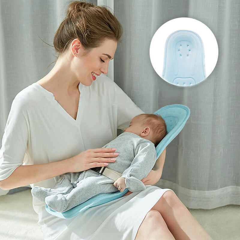Detachable design of the nursing pillow showing versatile use for neck support.