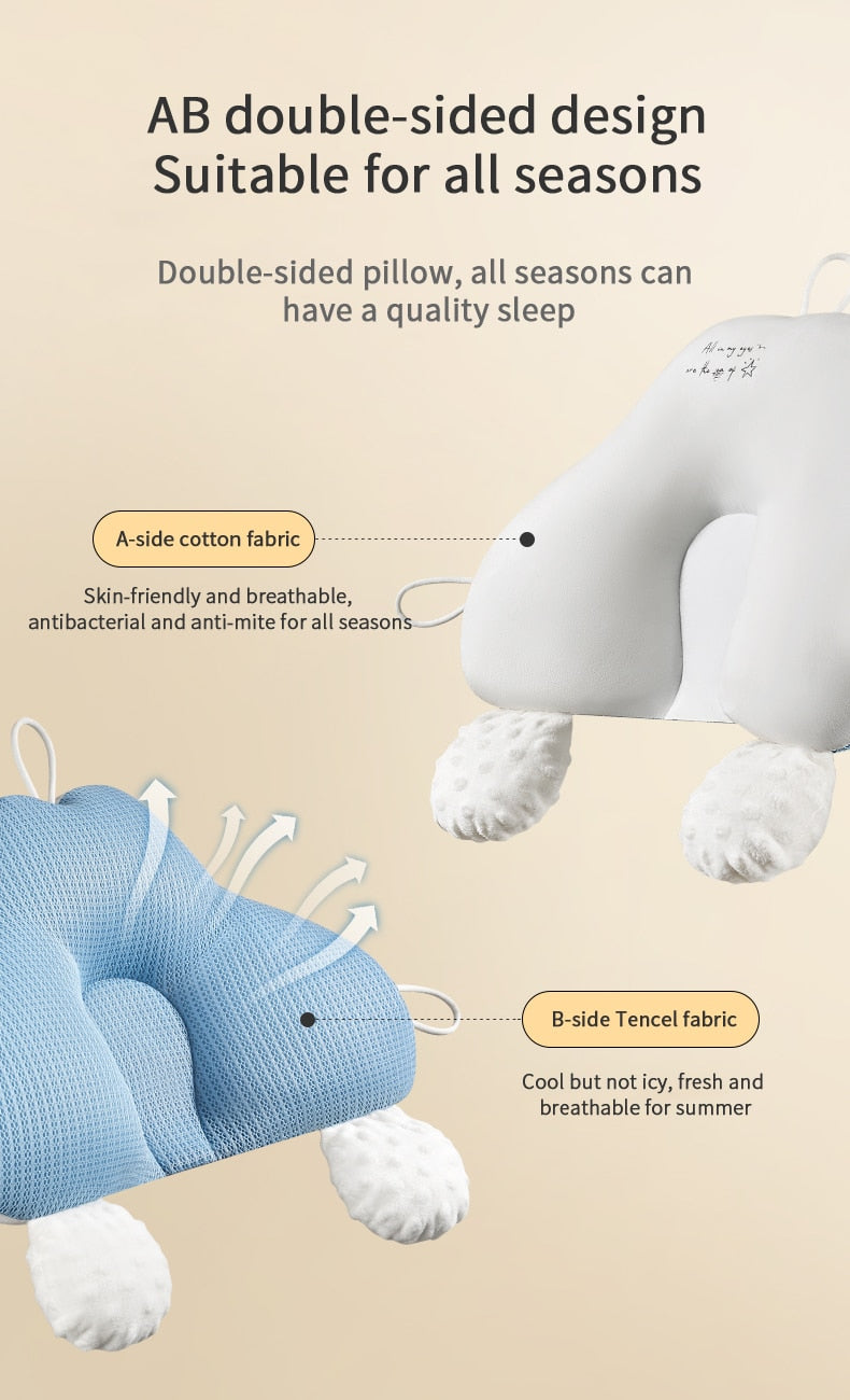 Double-sided design with breathable 3D mesh for summer and soft organic cotton for winter comfort.