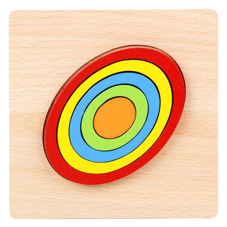 BleuRibbon Baby Geometric Shape Puzzle for cognitive learning, colorful and eco-friendly.