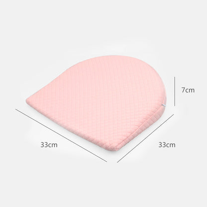 BleuRibbon Baby Memory Foam Slope Pillow, breathable 3D fabric with waterproof lining for comfortable sleep.