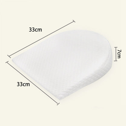 BleuRibbon Baby Memory Foam Slope Pillow, breathable 3D fabric with waterproof lining for comfortable sleep.