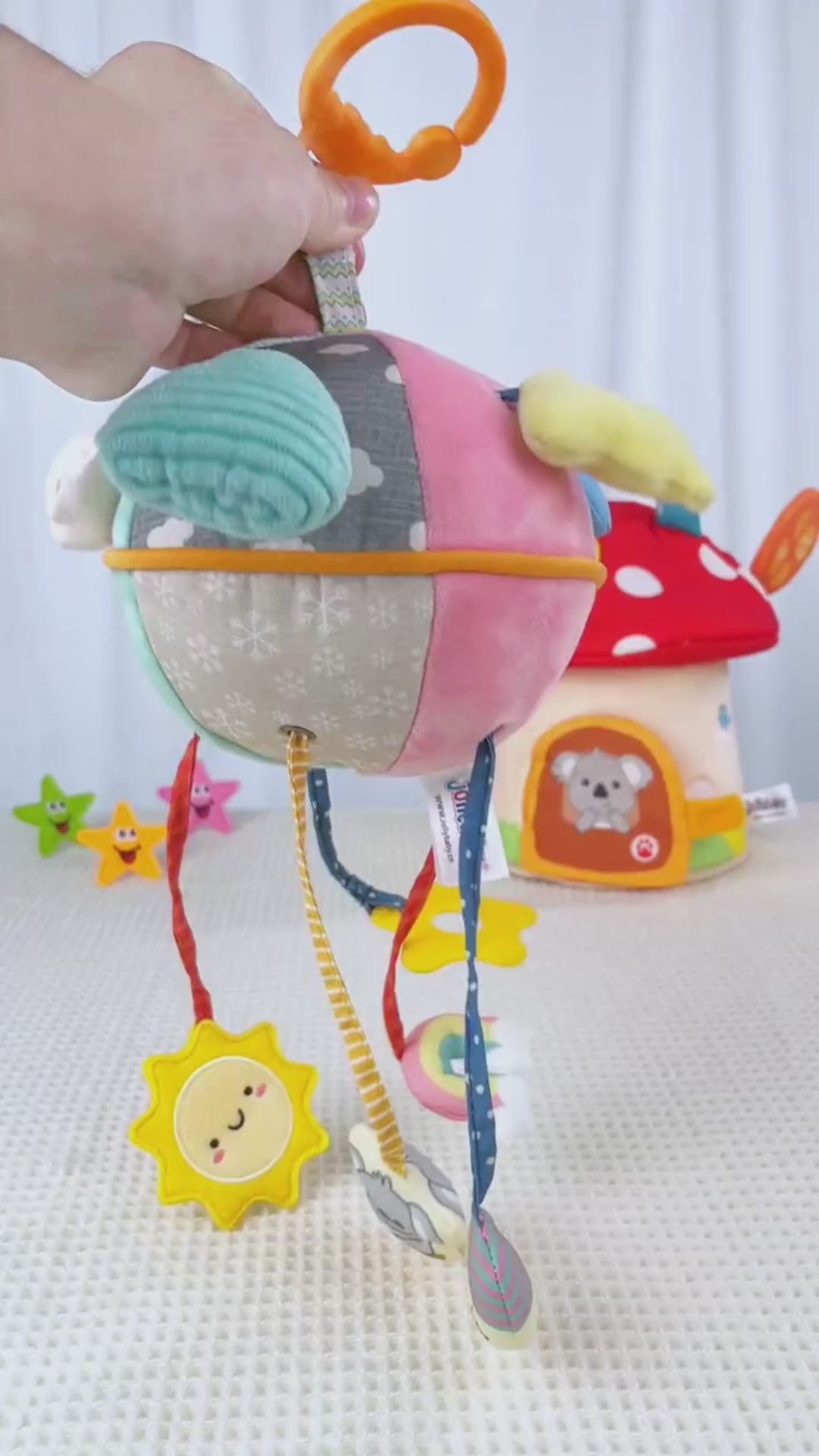 Chouchoule Baby Stroller Car Hanging Toys Durable, Eco-Friendly BleuRibbon Baby