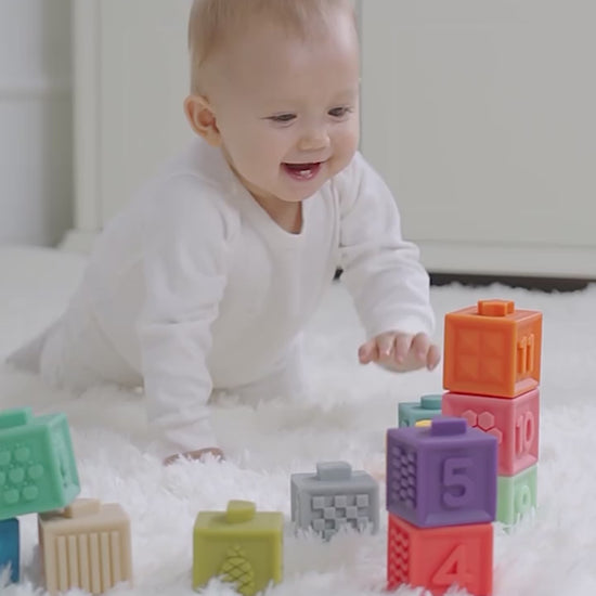 Soft Plastic Building Blocks For Infants Early Education Toy