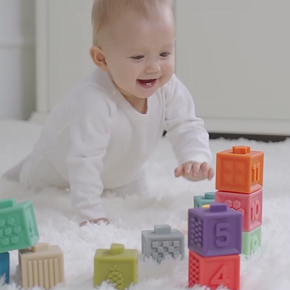 Soft Plastic Building Blocks For Infants Early Education Toy