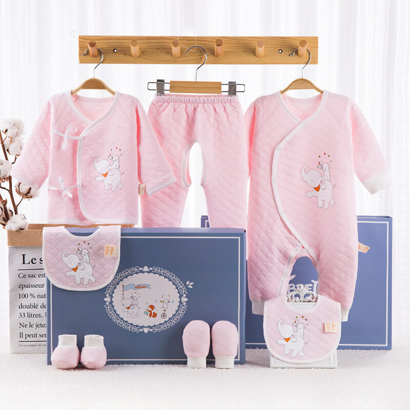 Soft cotton newborn baby suit with cute prints BleuRibbon Baby