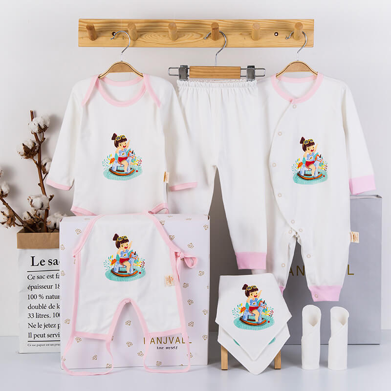 Soft cotton newborn baby suit with cute prints BleuRibbon Baby