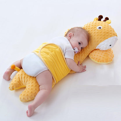 BleuRibbon Baby soft plush soothing pillow for infant comfort & sleep. Cozy, breathable, and machine washable.