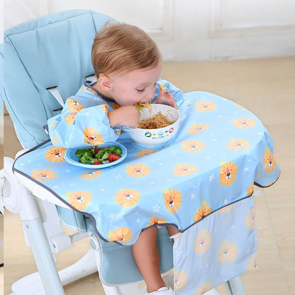 BleuRibbon Baby waterproof bib with full-coverage design. Perfect for feeding & messy play. Soft, breathable & easy to clean.