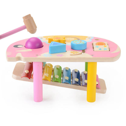 BleuRibbon Baby Wooden Musical Piano Educational Toy for toddlers, safe and interactive.