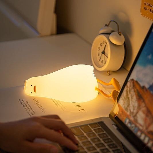 Bleuribbon Baby Duck Silicone LED Night Light