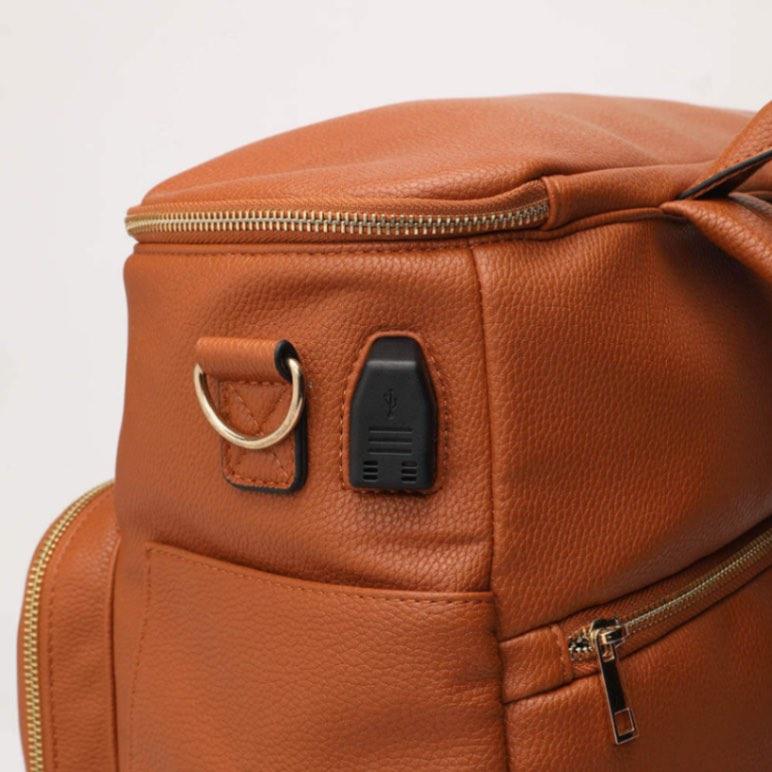 SophisticaMom™ Premium Vegan Leather Diaper Backpack (Luxury Edition)